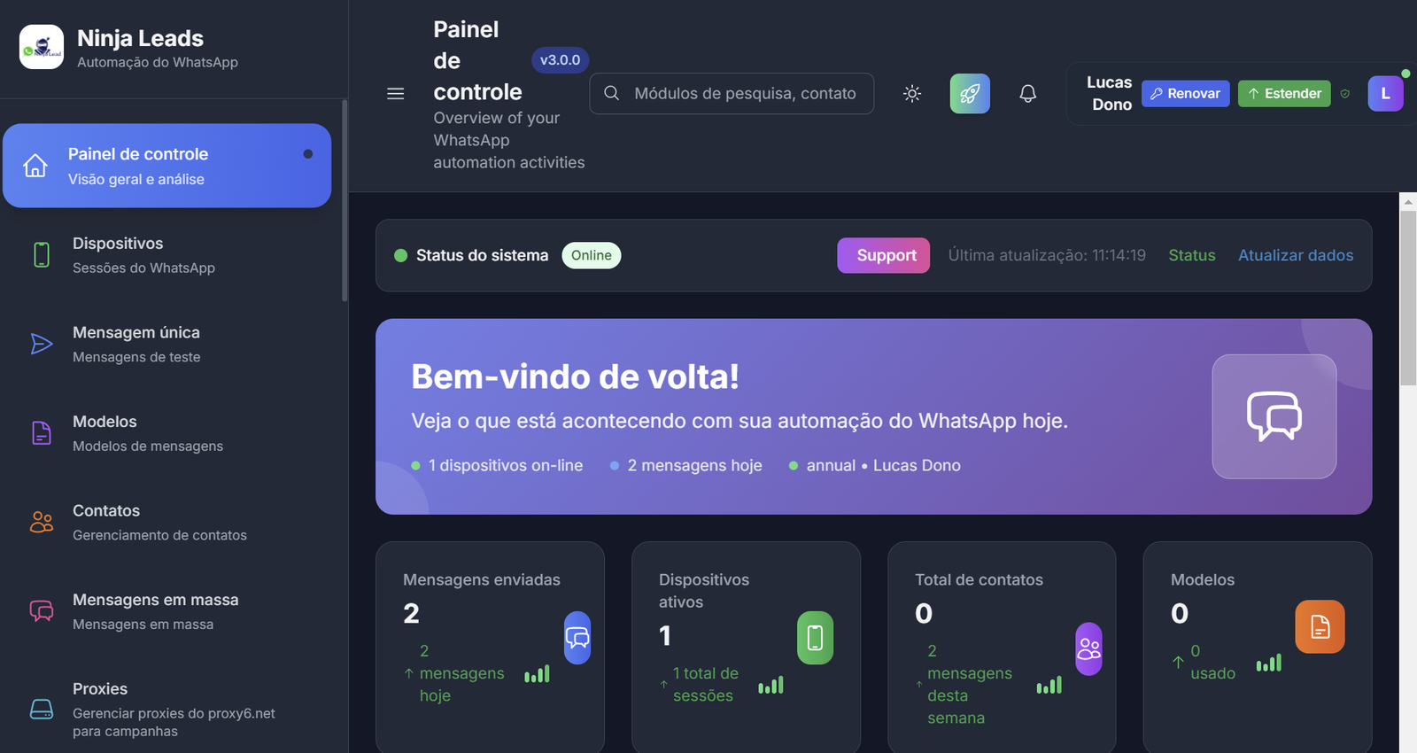 Ninja Leads - Vitalicio